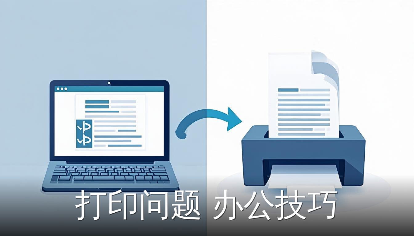 办公技巧：从屏幕到纸面的打印流程示意图