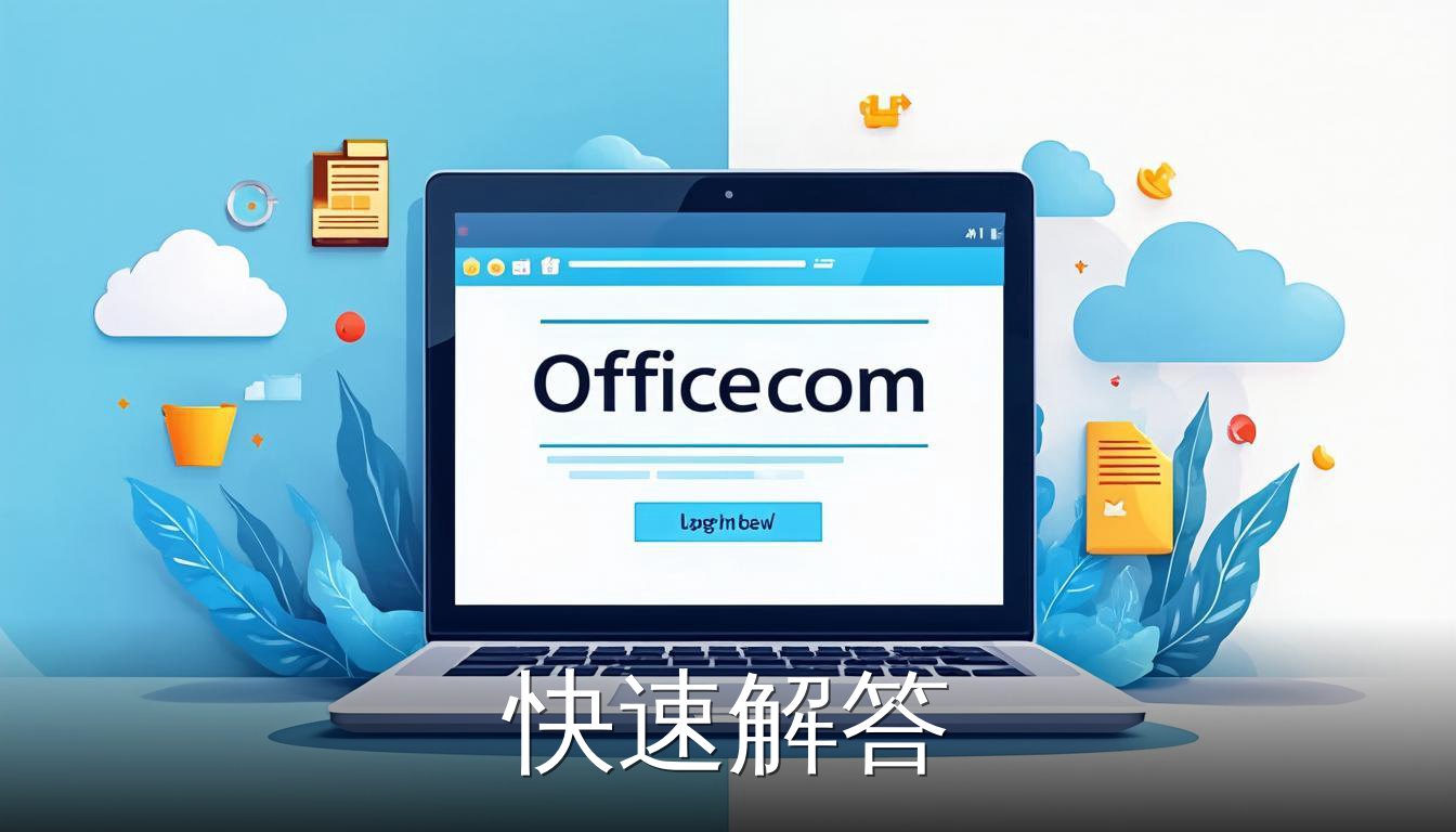 https www office cn 登录页面与云端文件同步概念图